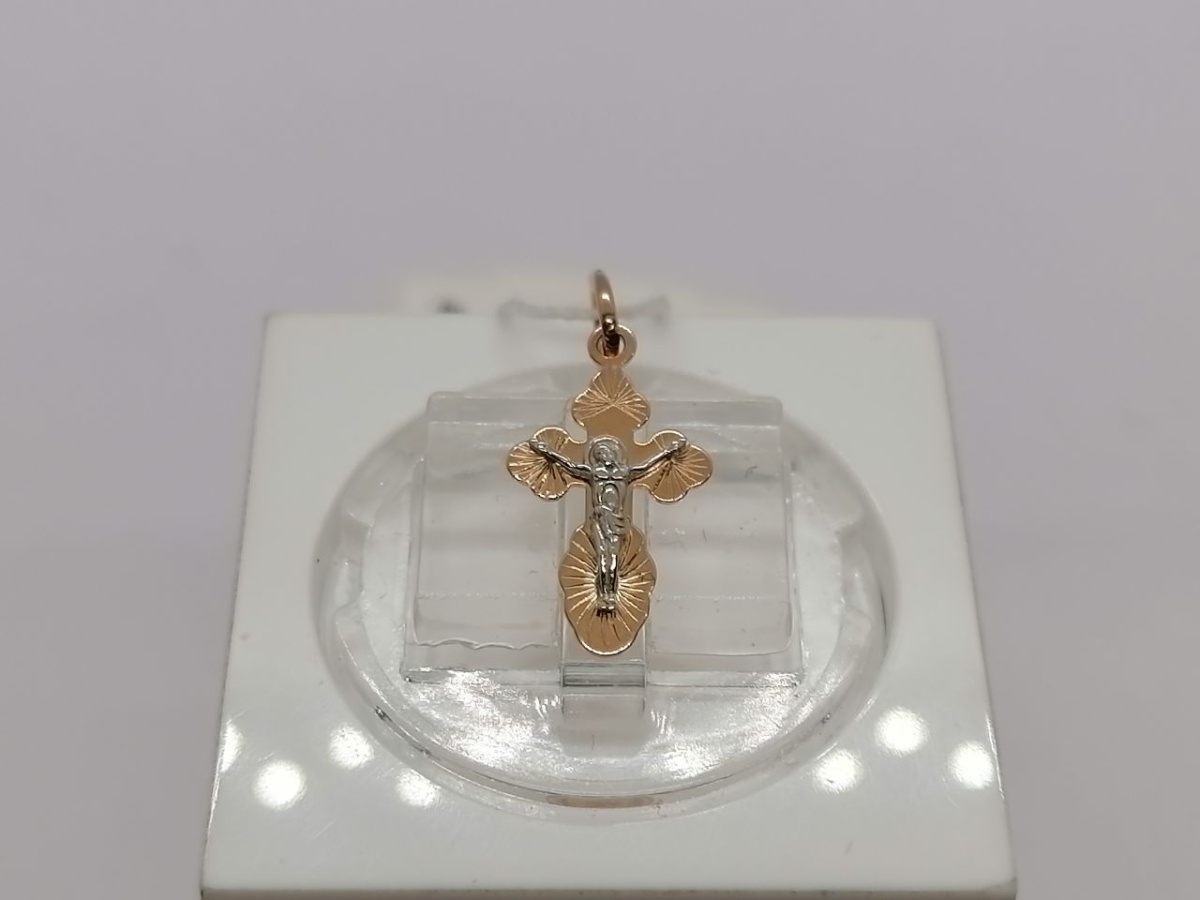 ПОДВЕСКА КРЕСТ без камня (Au 585)