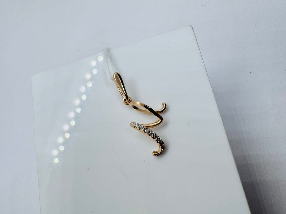 ПОДКМИ585 ПОДВЕСКА С КАМНЯМИ (Au 585)