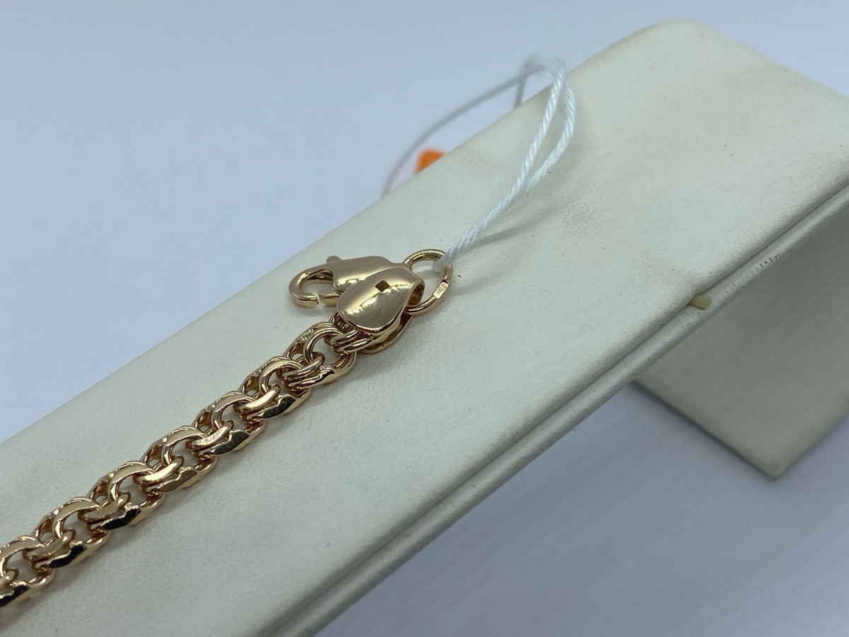 БЛБ585 БРАСЛЕТ ПОЛНОВЕСНЫЙ Бисмарк (Au 585)