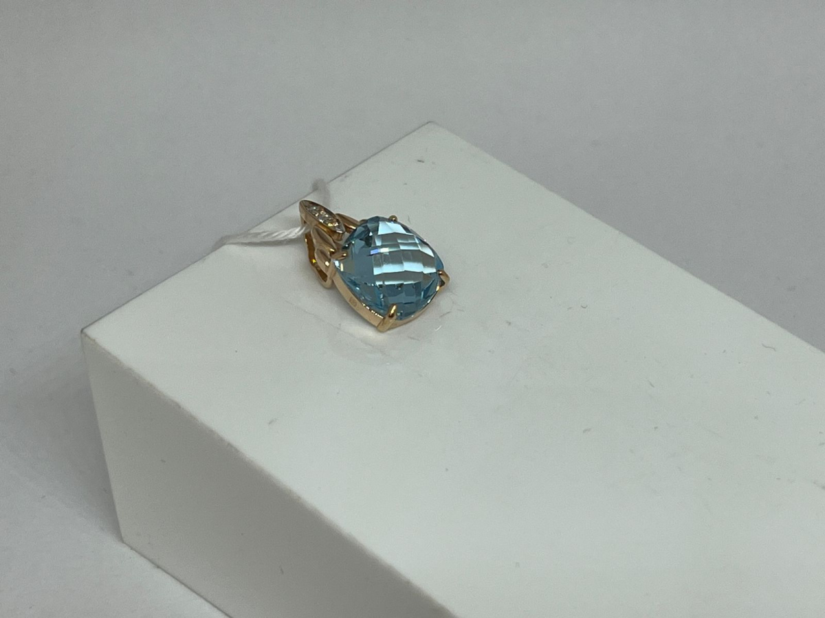 ПОДКМИ585 ПОДВЕСКА С КАМНЯМИ (Au 585)