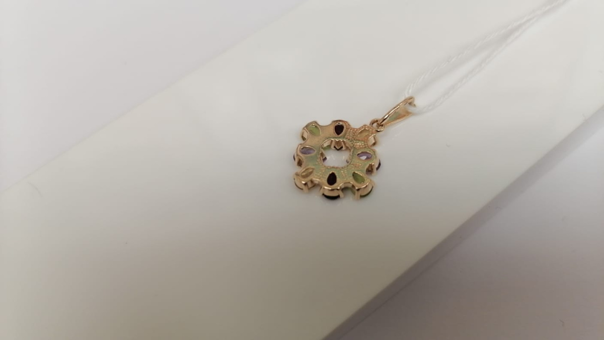 ПОДВЕСКА С КАМНЯМИ (Au 585)