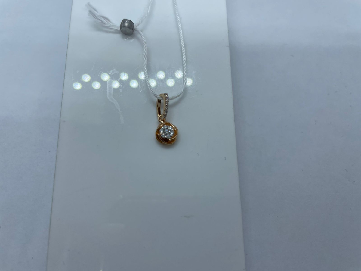 ПОДКМИ585 ПОДВЕСКА С КАМНЯМИ (Au 585)