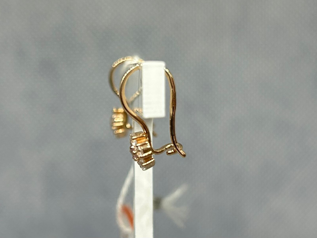 СКМИ585 СЕРЬГИ С КАМНЯМИ (Au 585)