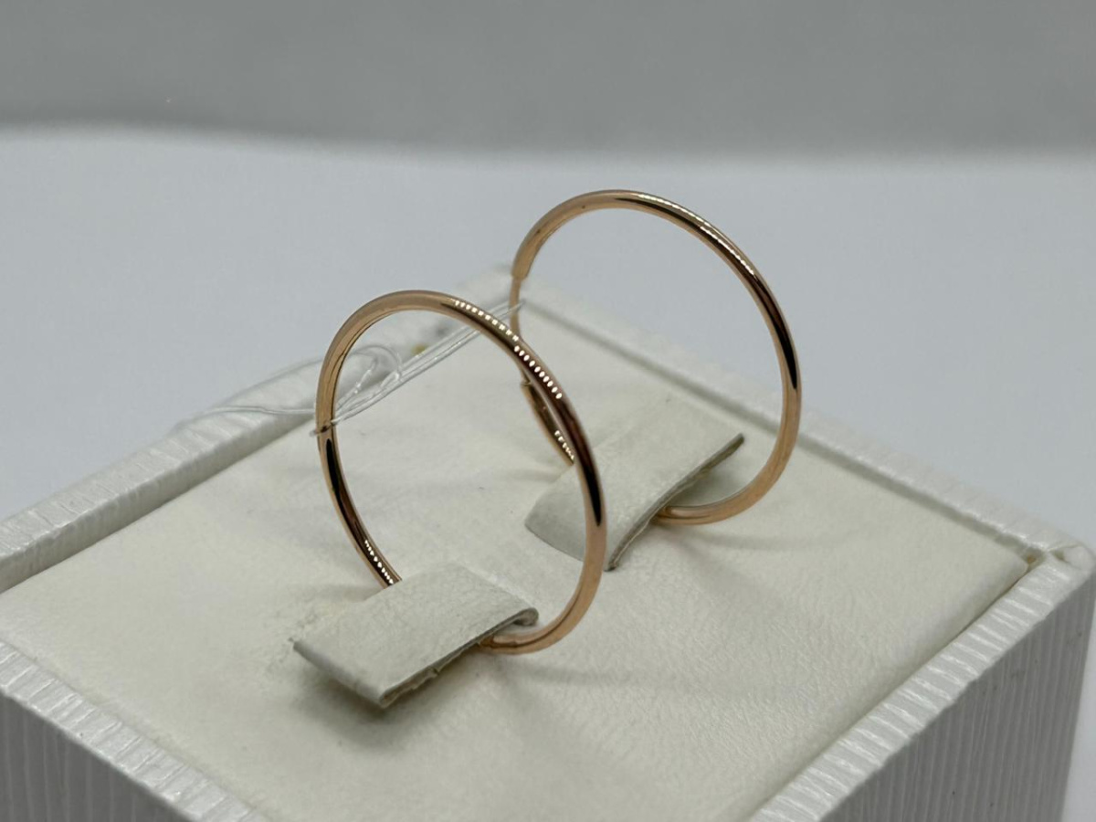 СЕРЬГИ КОНГО без камня (Au 585)