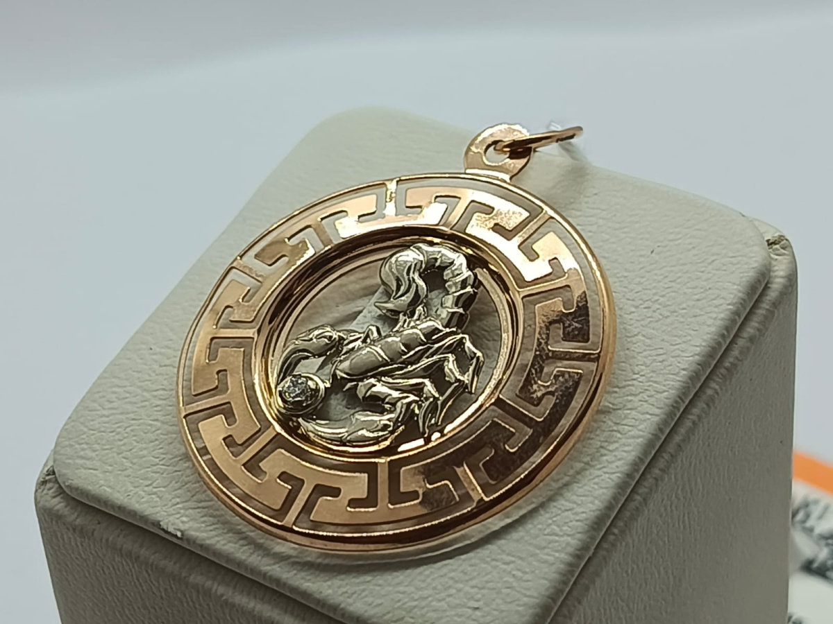 ПОДВЕСКА ЗНАК ЗОДИАКА СКОРПИОН Au 585 ПОДВЕСКА ЗНАК ЗОДИАКА СКОРПИОН Au 585