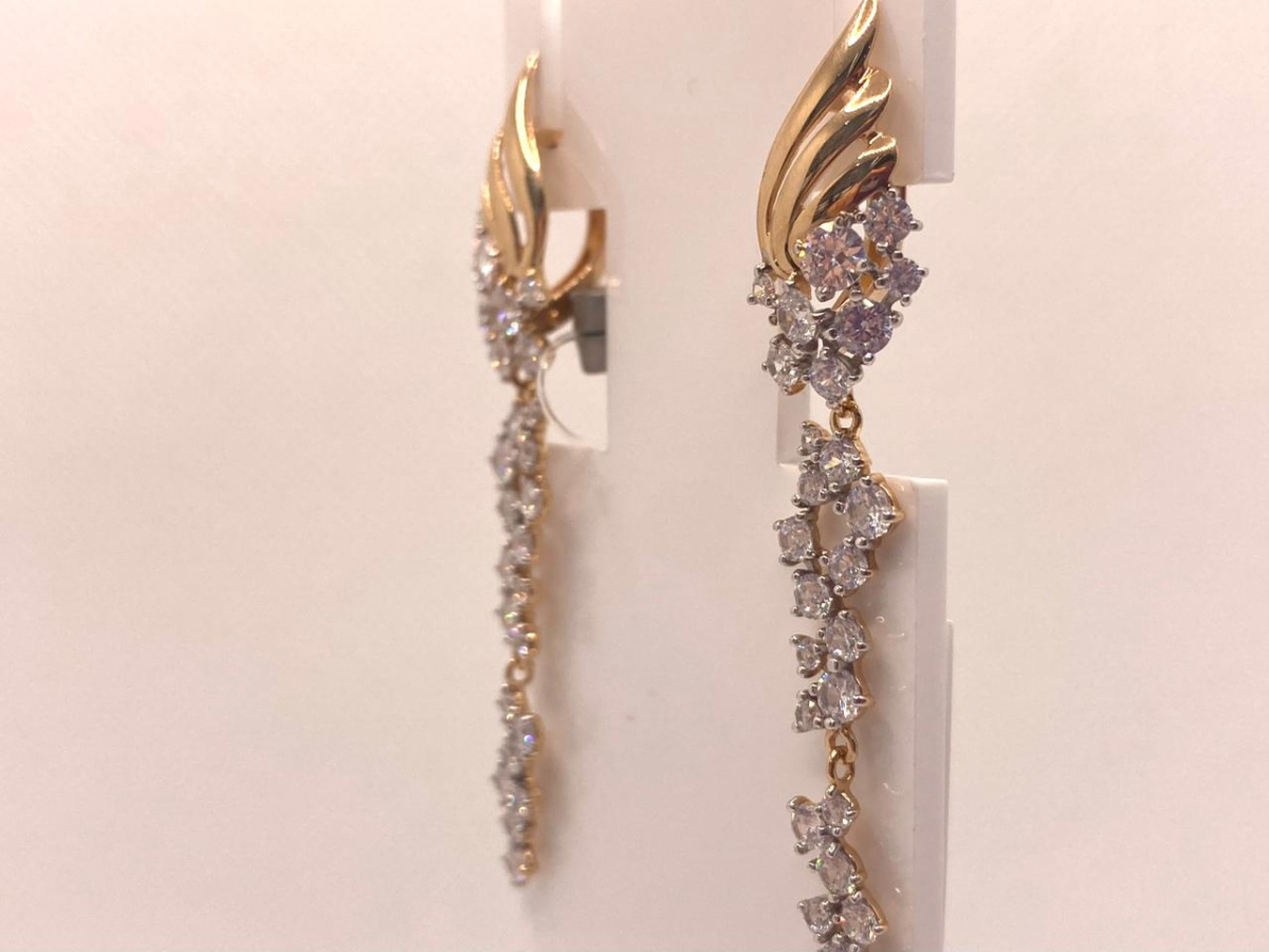 СЕРЬГИ С КАМНЯМИ (Au 585)