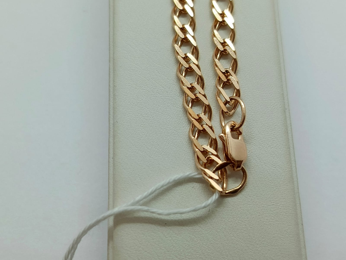 ЦЛР2585 ЦЕПЬ ПОЛНОВЕСНАЯ Ромб двойной (Au 585)