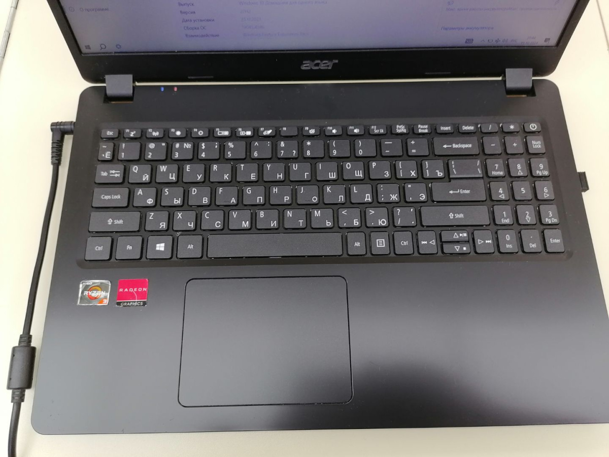 Ноутбук Acer A315; Ryzen 3 3200U, Radeon Vega 3, 4 Гб, 256 Гб, Нет