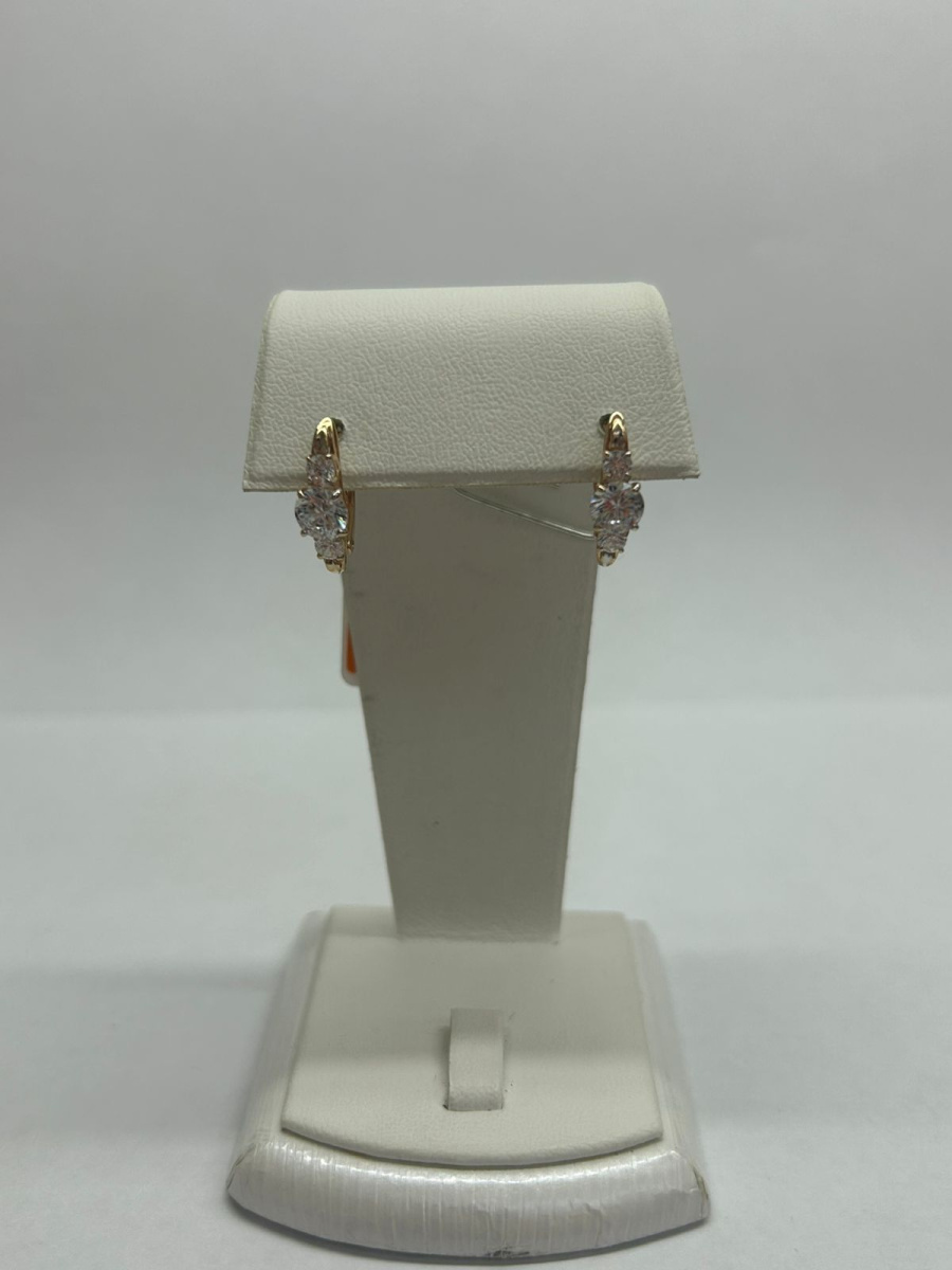 СКМИ585 СЕРЬГИ С КАМНЯМИ (Au 585)