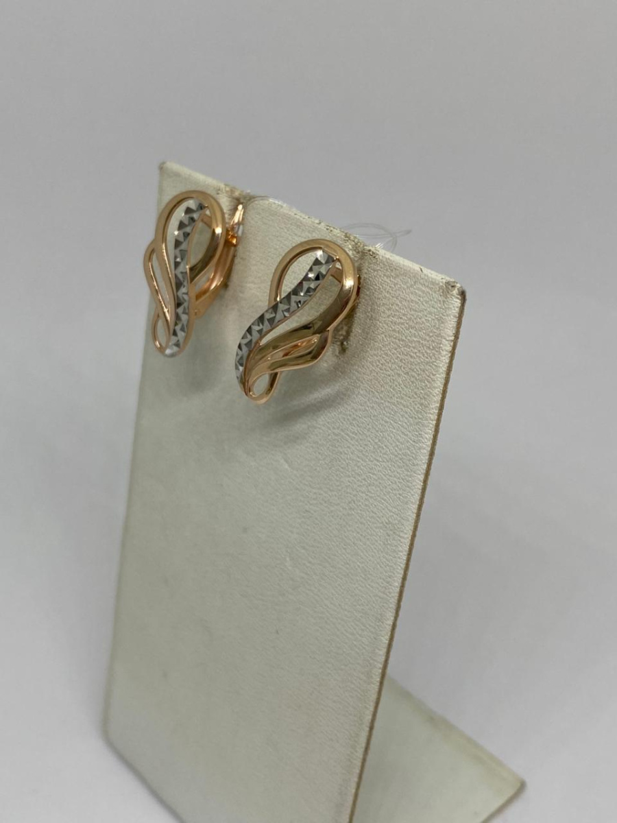 СЕРЬГИ БЕЗ КАМНЯ (Au 585)