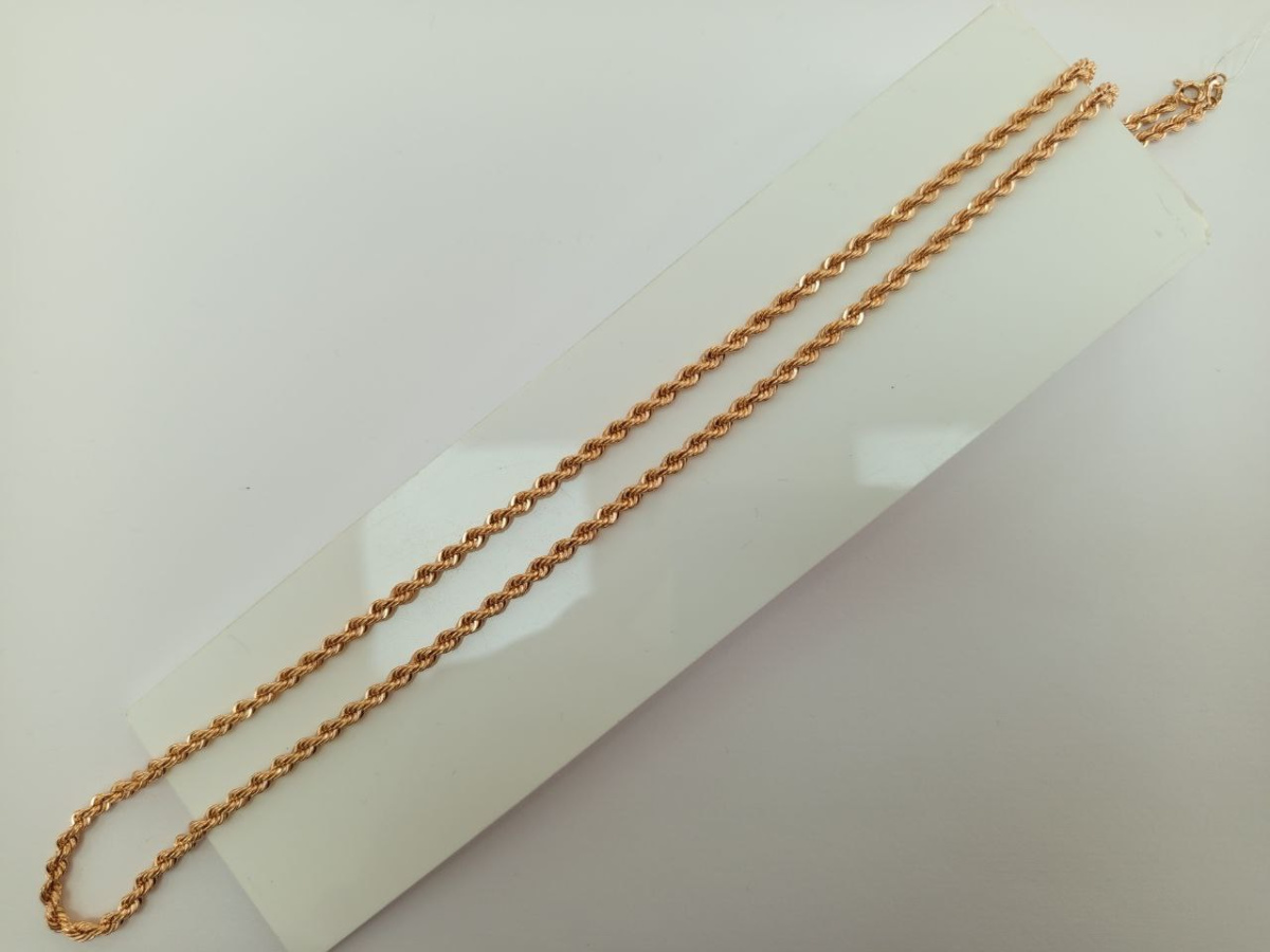 ЦЕПЬ ПУСТОТЕЛАЯ Веревка (Au 585)