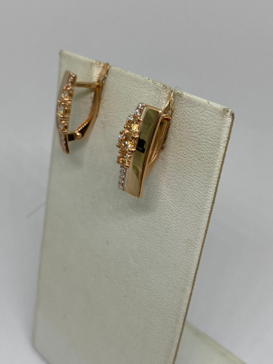 СЕРЬГИ С КАМНЯМИ (Au 585)