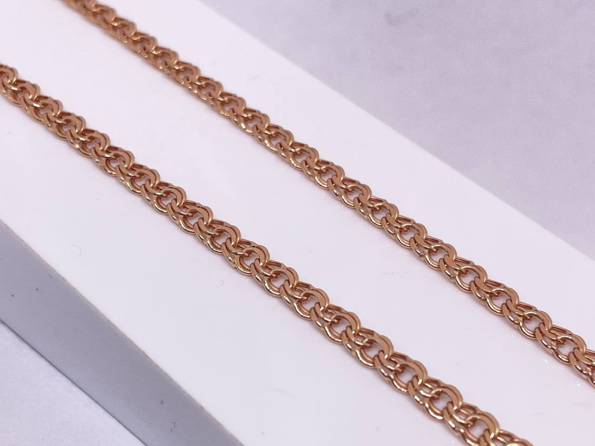 570006022 ЦЕПЬ ПУСТОТЕЛАЯ Бисмарк (Au 585)