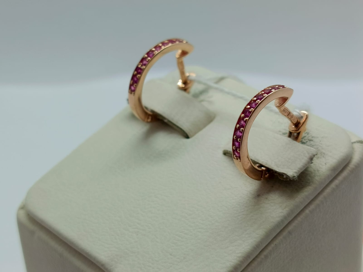 СЕРЬГИ С КАМНЯМИ (Au 585)