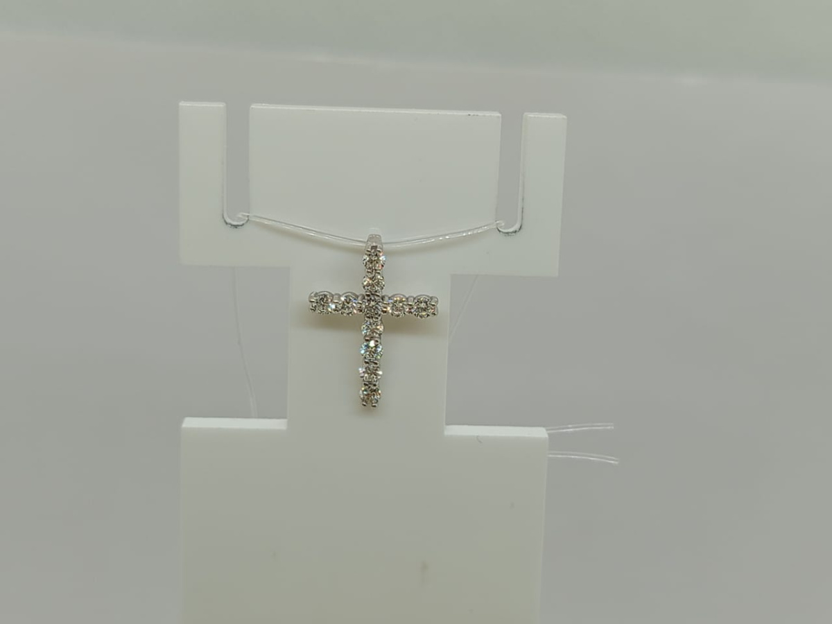 ПОДВЕСКА КРЕСТ Бриллиант (Au 585)