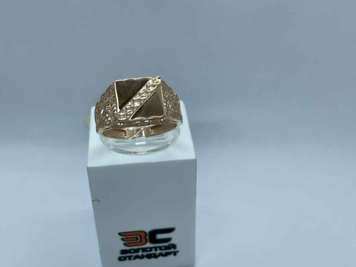 КОЛЬЦО ПЕЧАТКА без камня (Au 585)