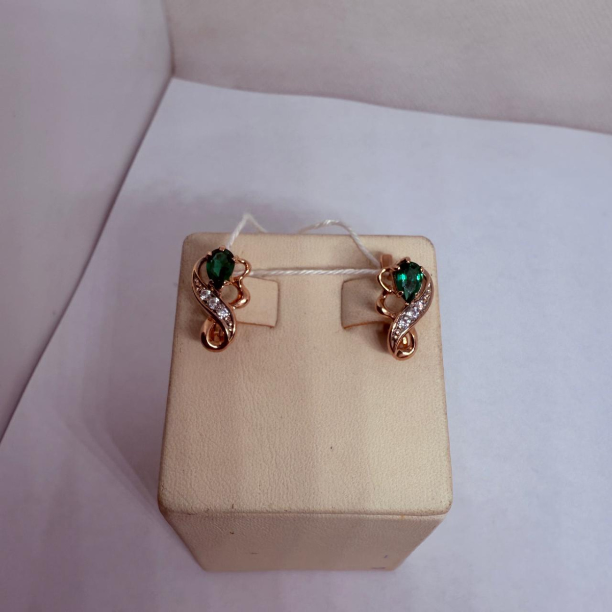 СКМИ585 СЕРЬГИ С КАМНЯМИ (Au 585)