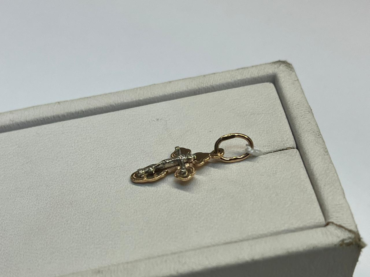 ПОДВЕСКА КРЕСТ БЕЗ КАМНЯ (Au 585)