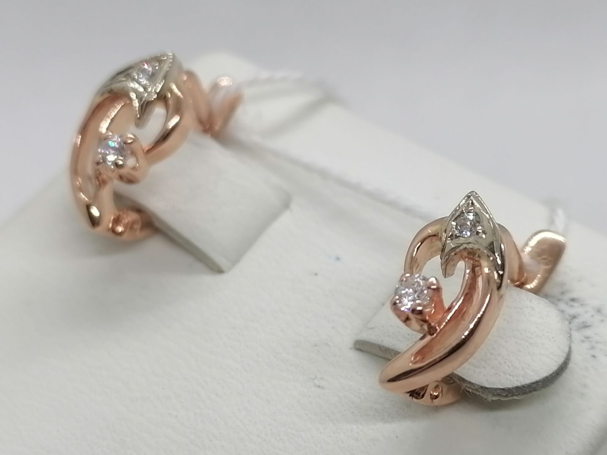 СЕРЬГИ С КАМНЯМИ (Au 585)