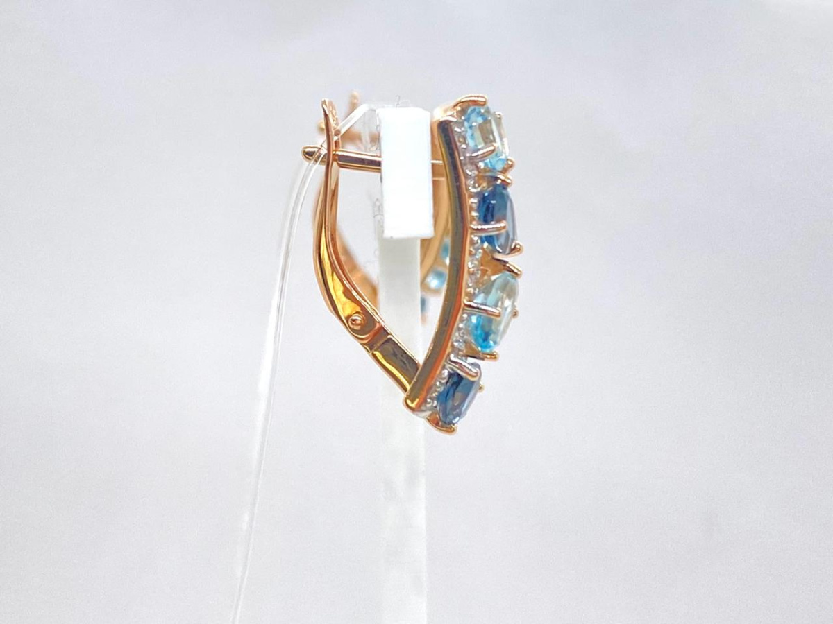 СЕРЬГИ С КАМНЯМИ (Au 585)