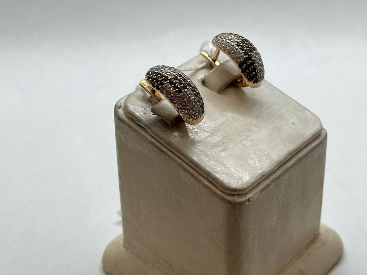 СКМИ585 СЕРЬГИ С КАМНЯМИ (Au 585)