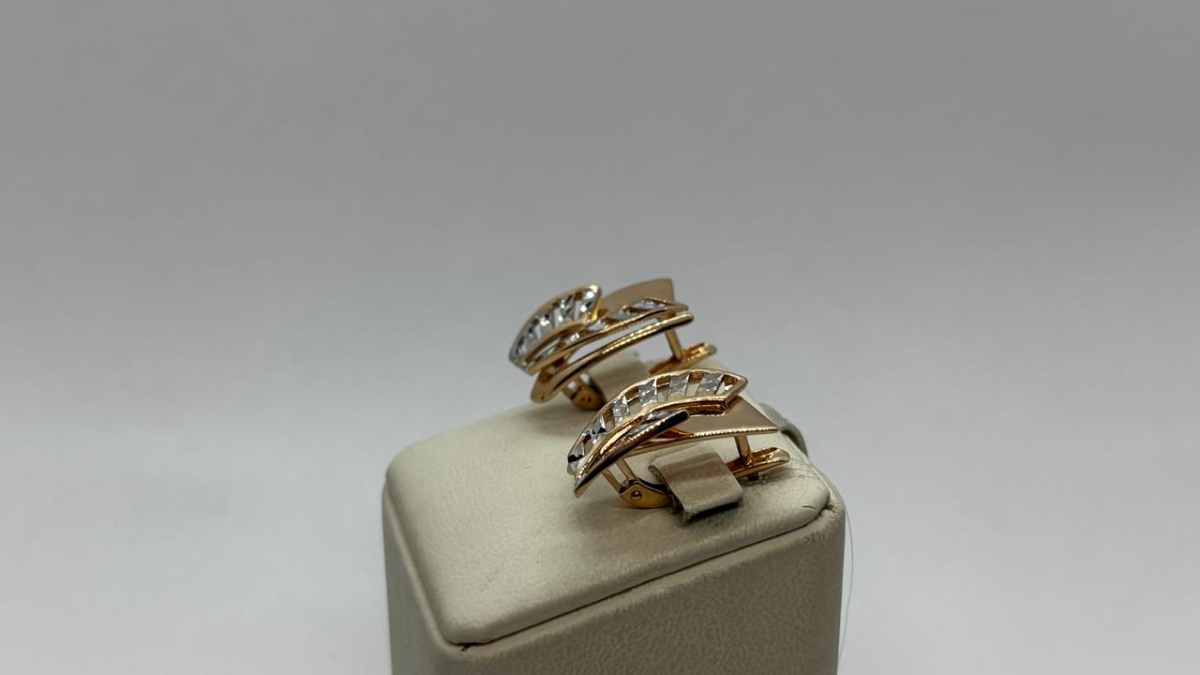 СЕРЬГИ БЕЗ КАМНЯ (Au 585)