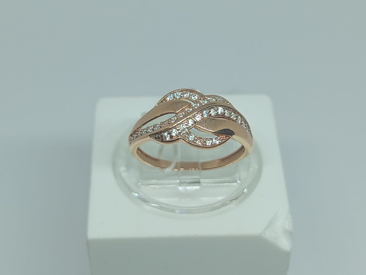 КОЛЬЦО С КАМНЯМИ (Au 585)