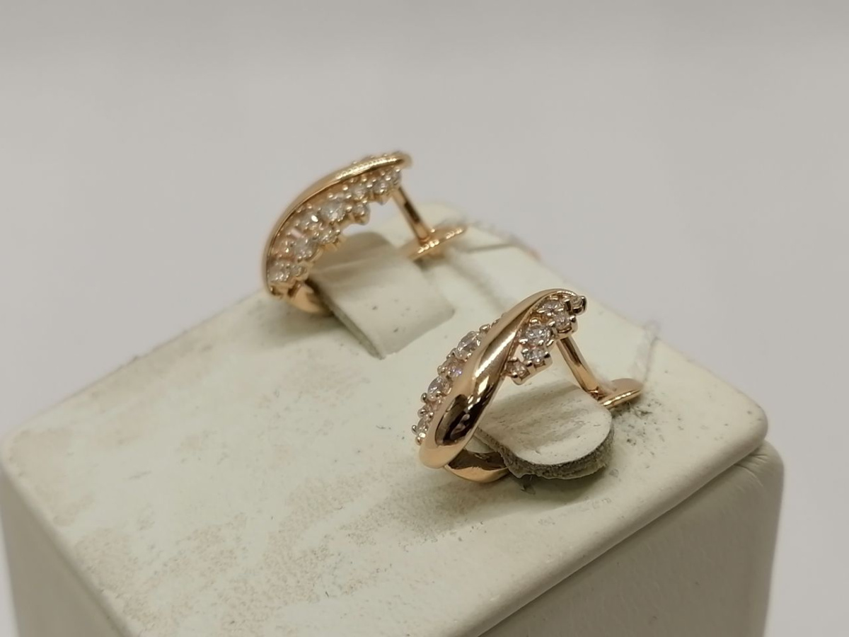 СЕРЬГИ С КАМНЯМИ (Au 585)