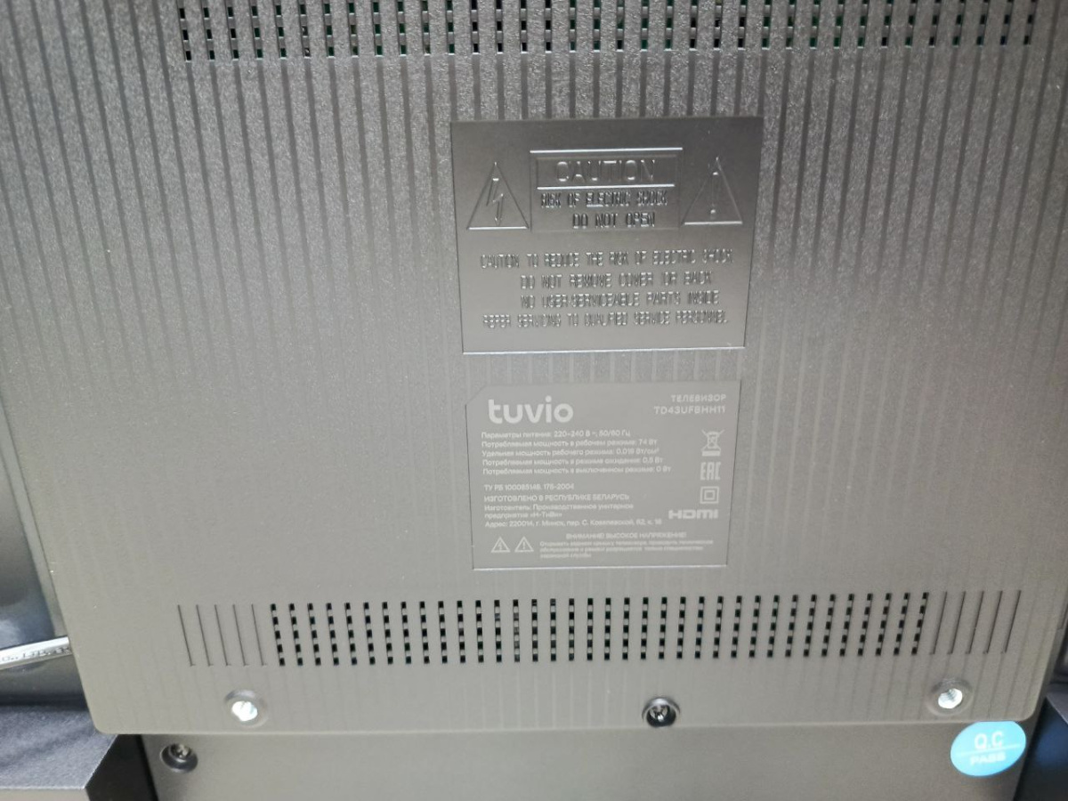 LED Телевизор Tuvio TD43UFBHH11