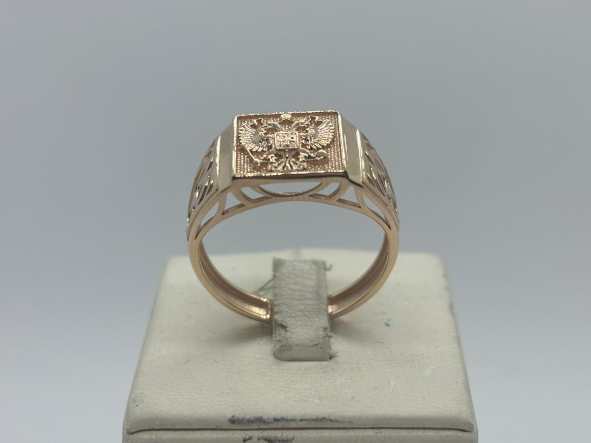 КОЛЬЦО ПЕЧАТКА без камня (Au 585)