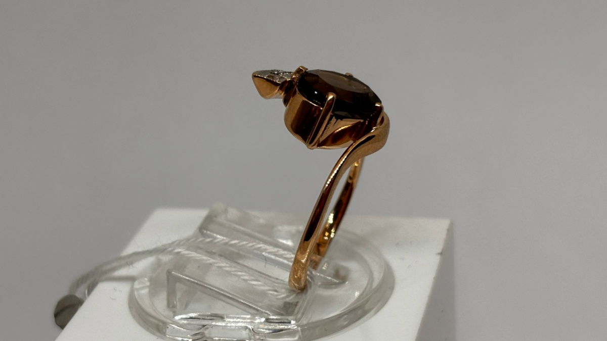 КОЛКМИ585 КОЛЬЦО С КАМНЯМИ (Au 585)