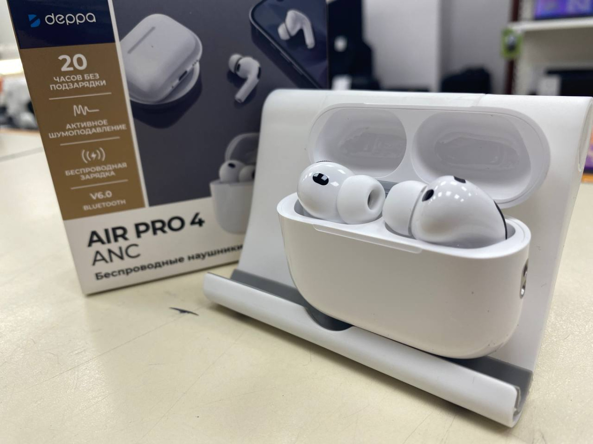 Наушники беспроводные Deppa 44231 Air Pro 4 ANC