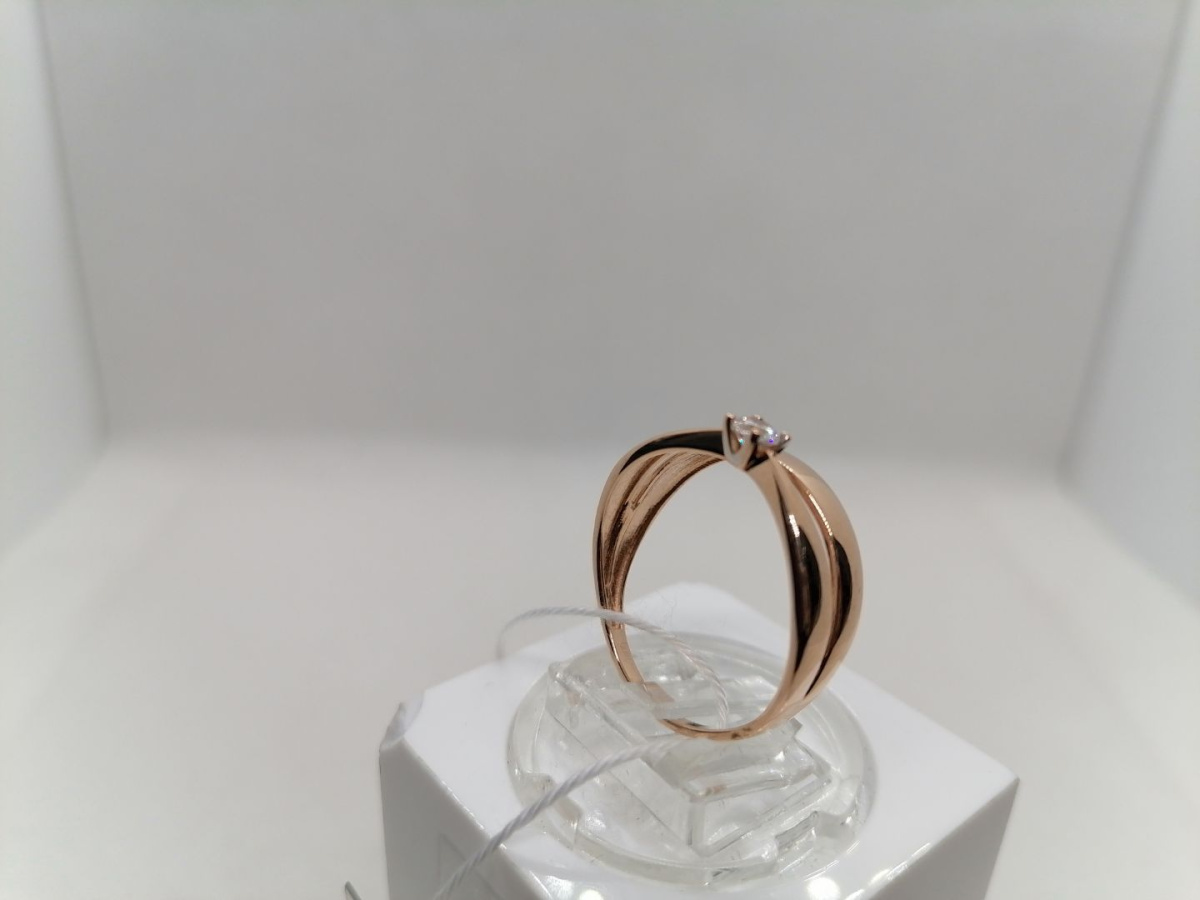 КОЛКМ585 КОЛЬЦО С КАМНЕМ (Au 585)