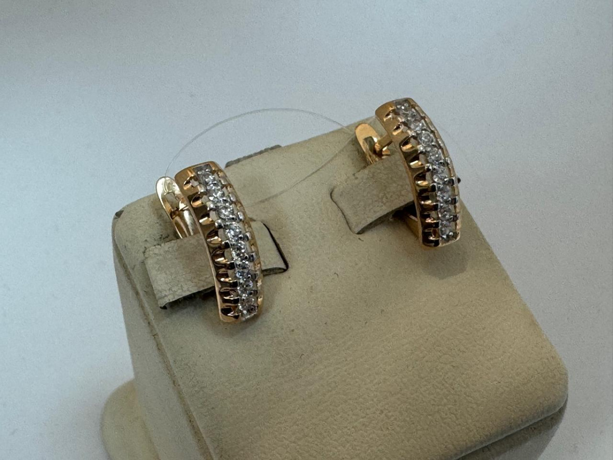 СЕРЬГИ С КАМНЯМИ (Au 585)