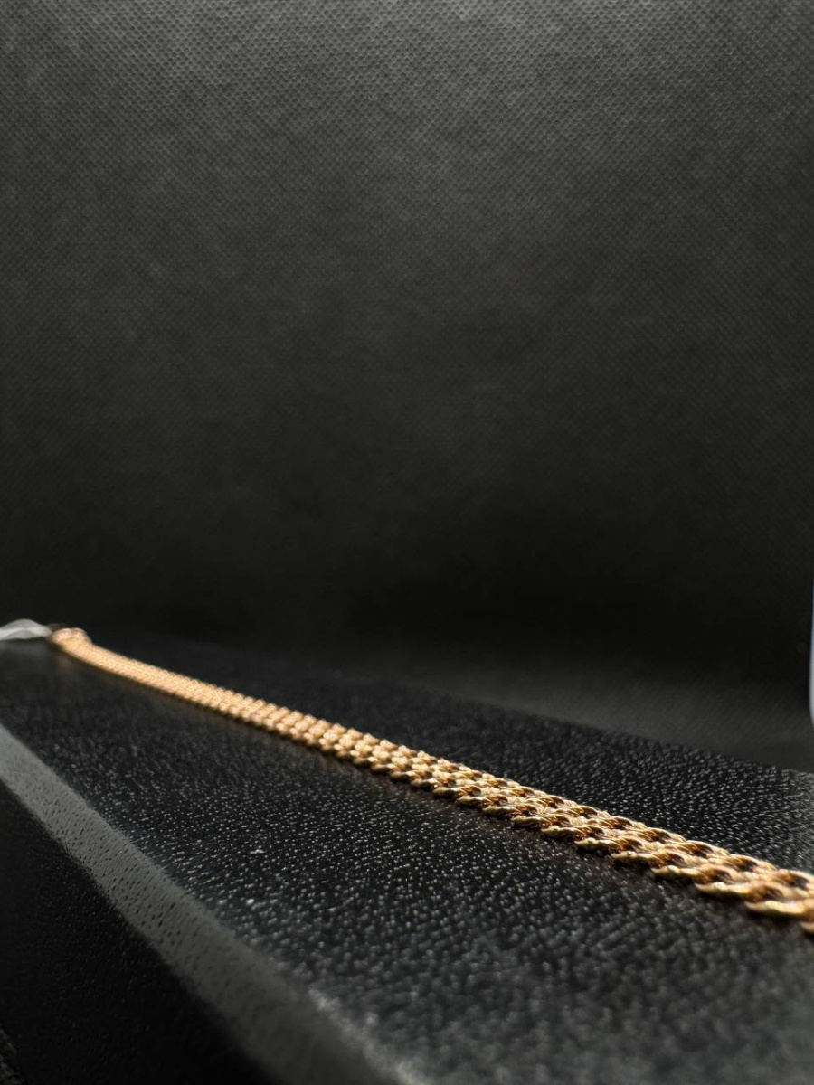 БРАСЛЕТ ПОЛНОВЕСНЫЙ Бисмарк двойной (Au 585)