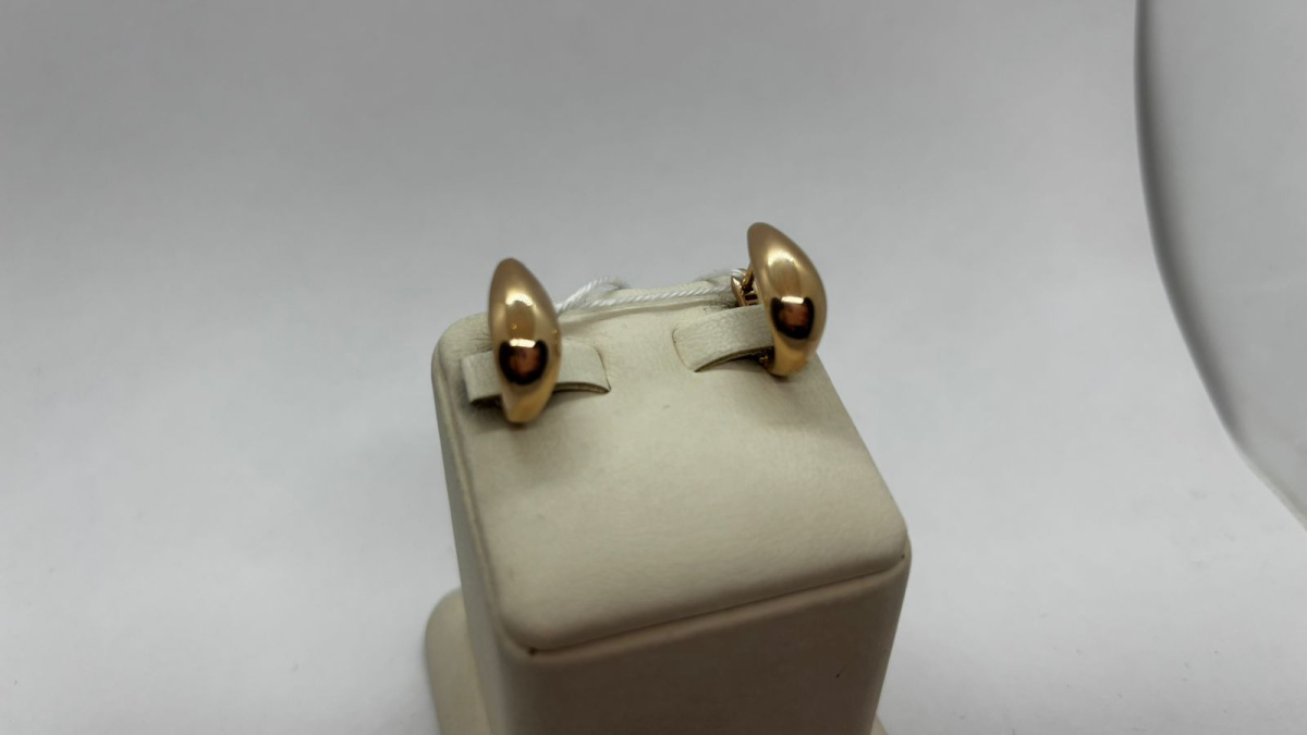 СЕРЬГИ БЕЗ КАМНЯ (Au 585)