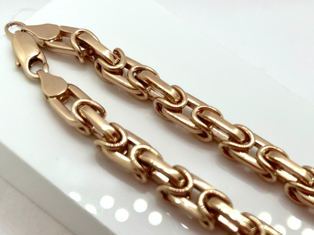 ЦЕПЬ ПОЛНОВЕСНАЯ Московский бит (Au 585)