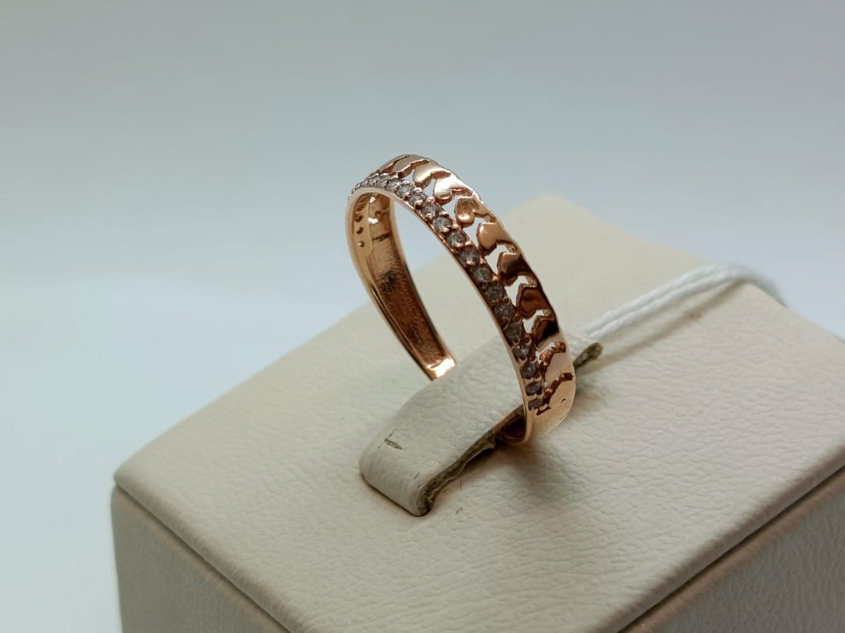 КОЛКМИ585 КОЛЬЦО С КАМНЯМИ (Au 585)