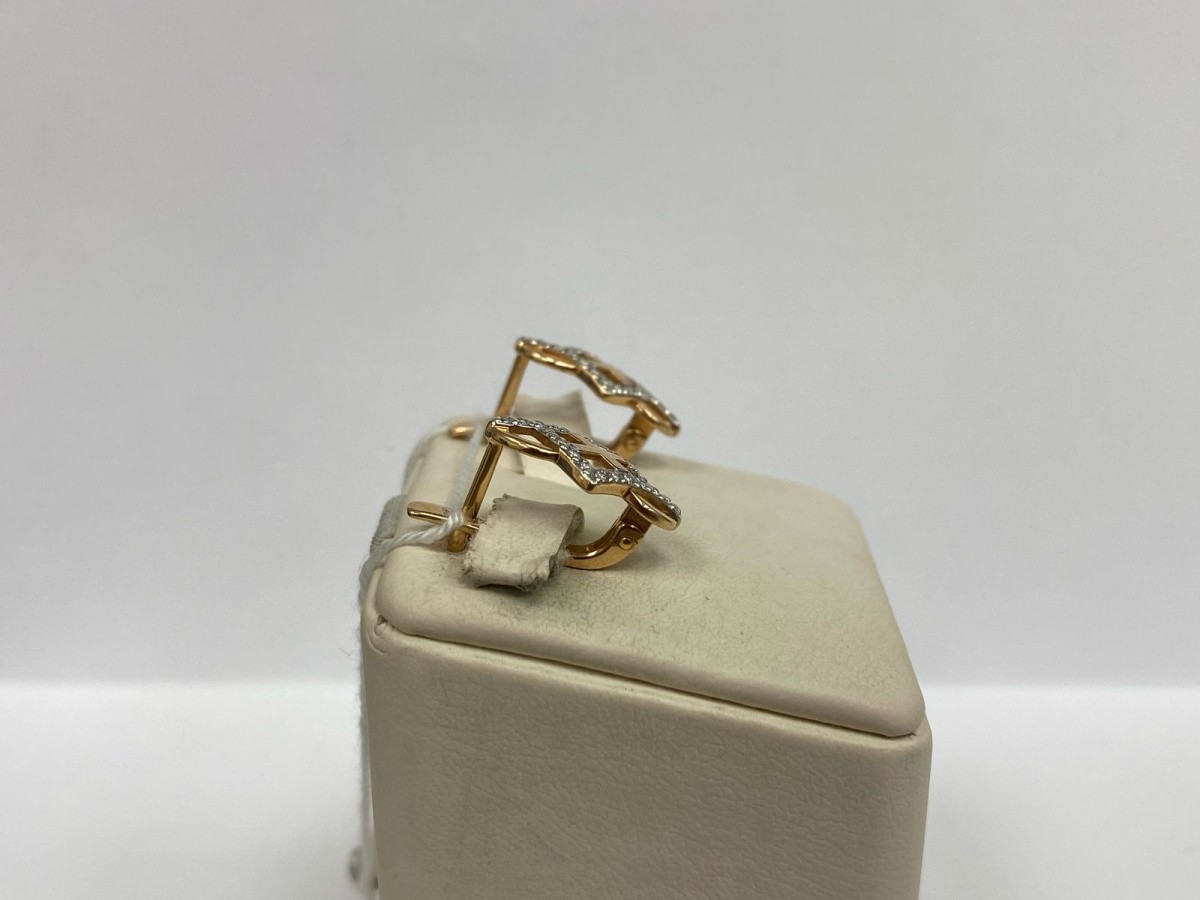 СКМИ585 СЕРЬГИ С КАМНЯМИ (Au 585)