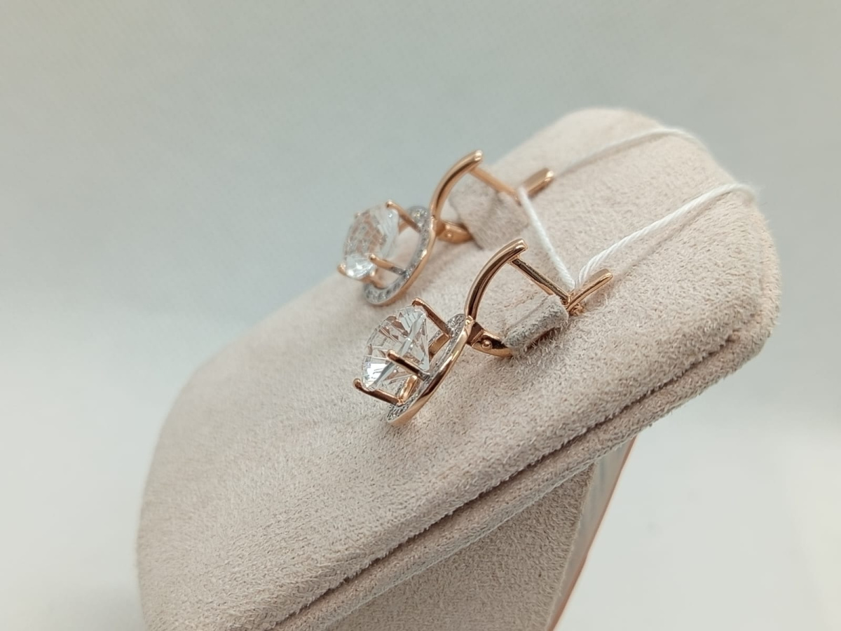 СЕРЬГИ С КАМНЯМИ (Au 585)