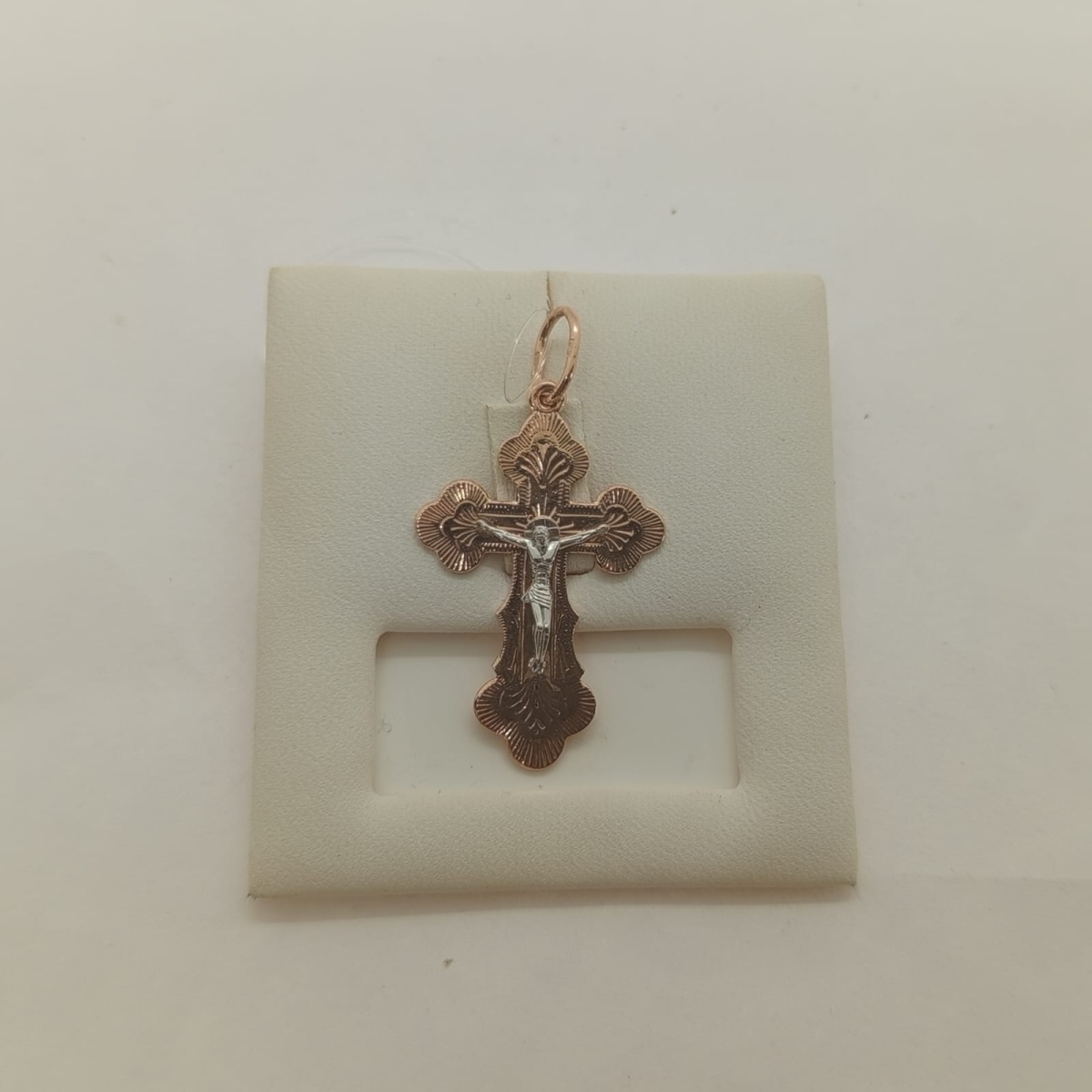 ПОДВЕСКА КРЕСТ без камня (Au 585)