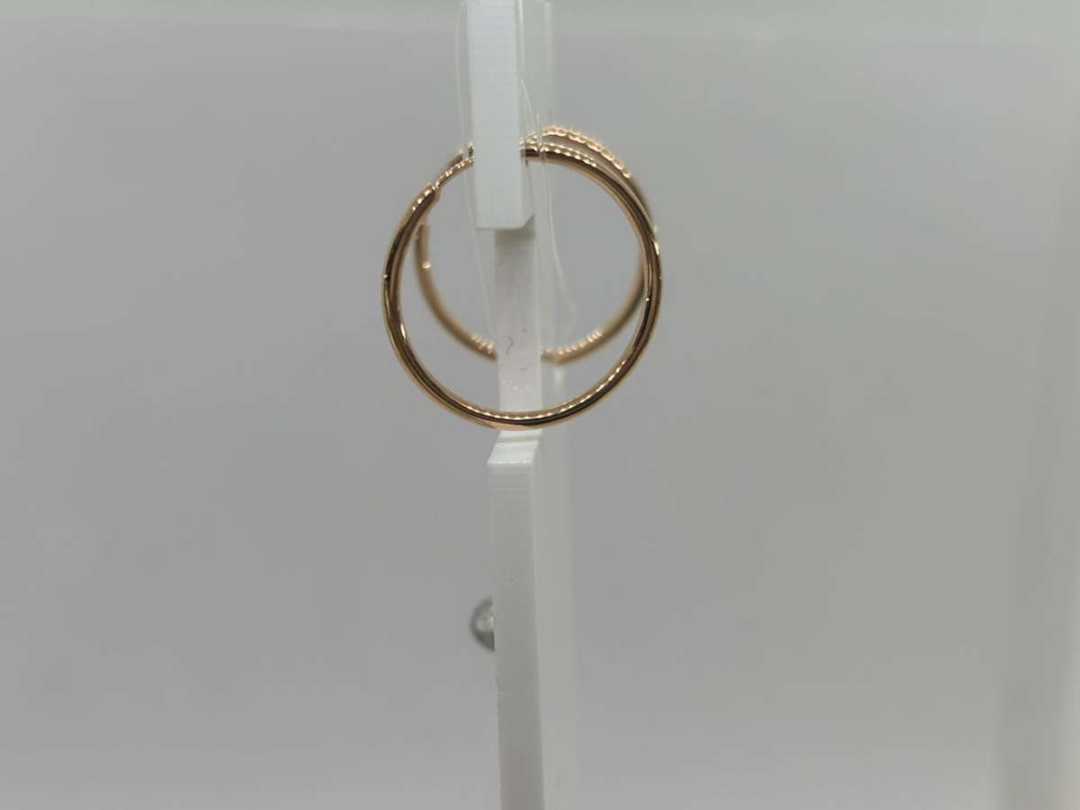 СЕРЬГИ КОНГО без камня (Au 585) СЕРЬГИ КОНГО без камня (Au 585)