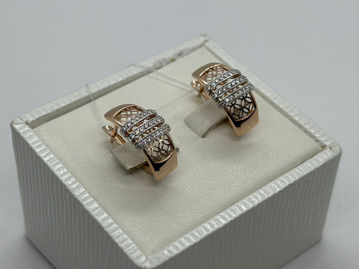 СЕРЬГИ С КАМНЯМИ (Au 585)