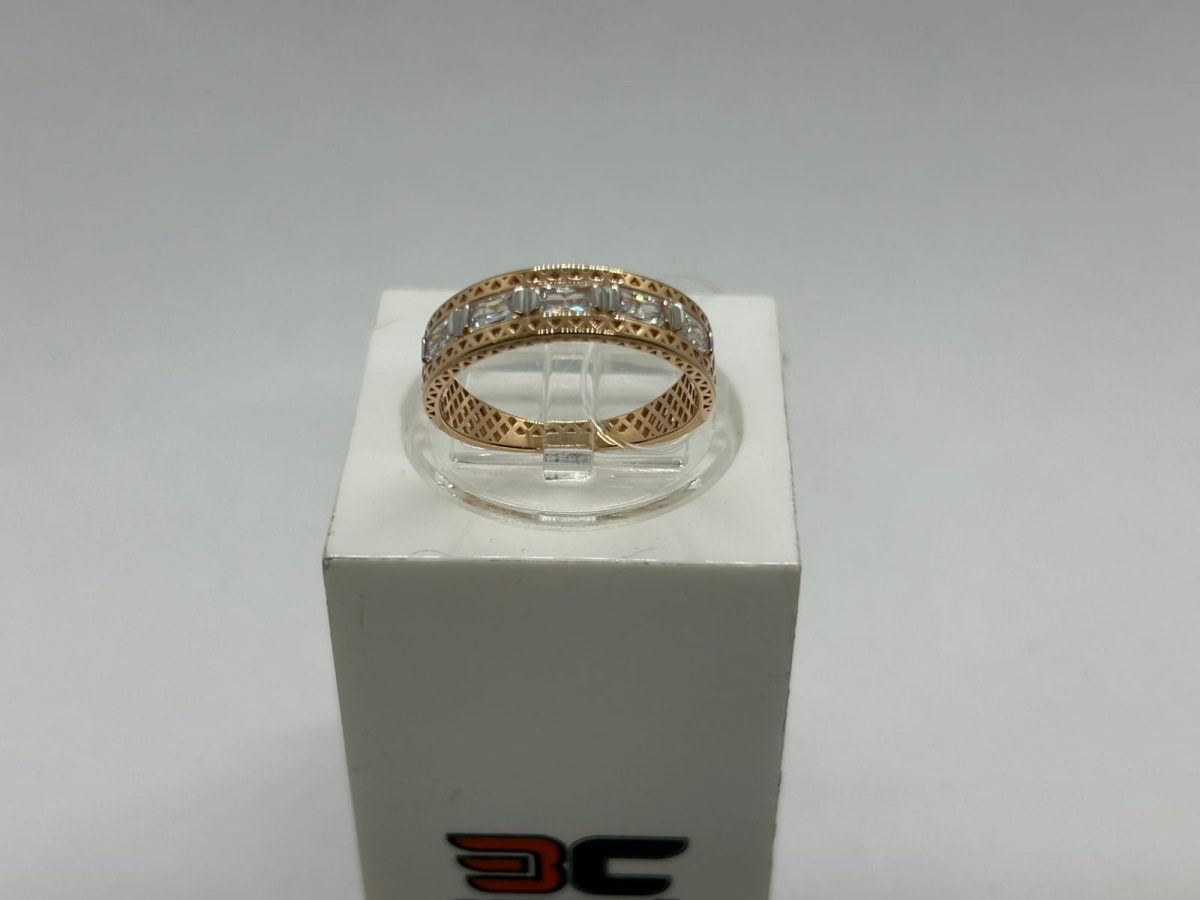 КОЛЬЦО С КАМНЯМИ (Au 585)