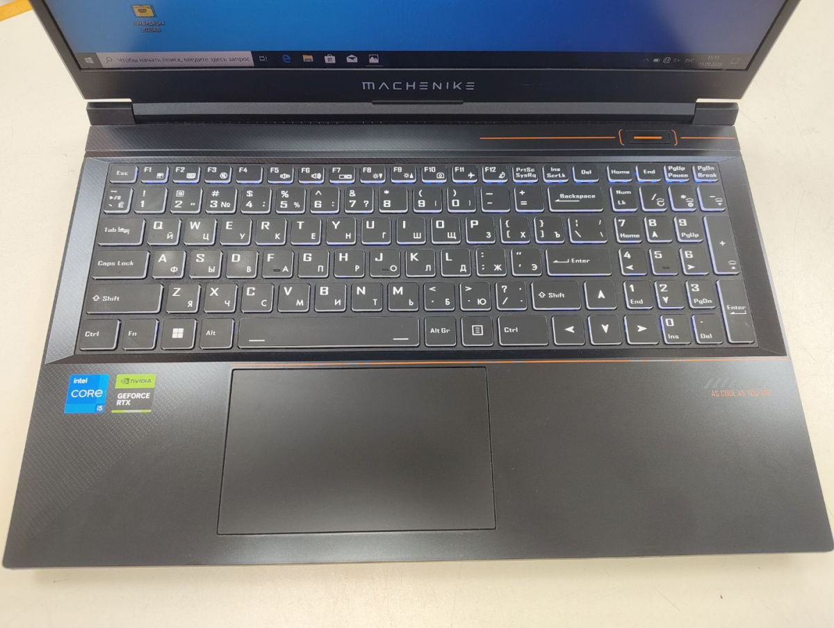 Ноутбук Machenike S15; Core I5-12450H, GeForce RTX 3050, 16 Гб, 512 GB, Нет