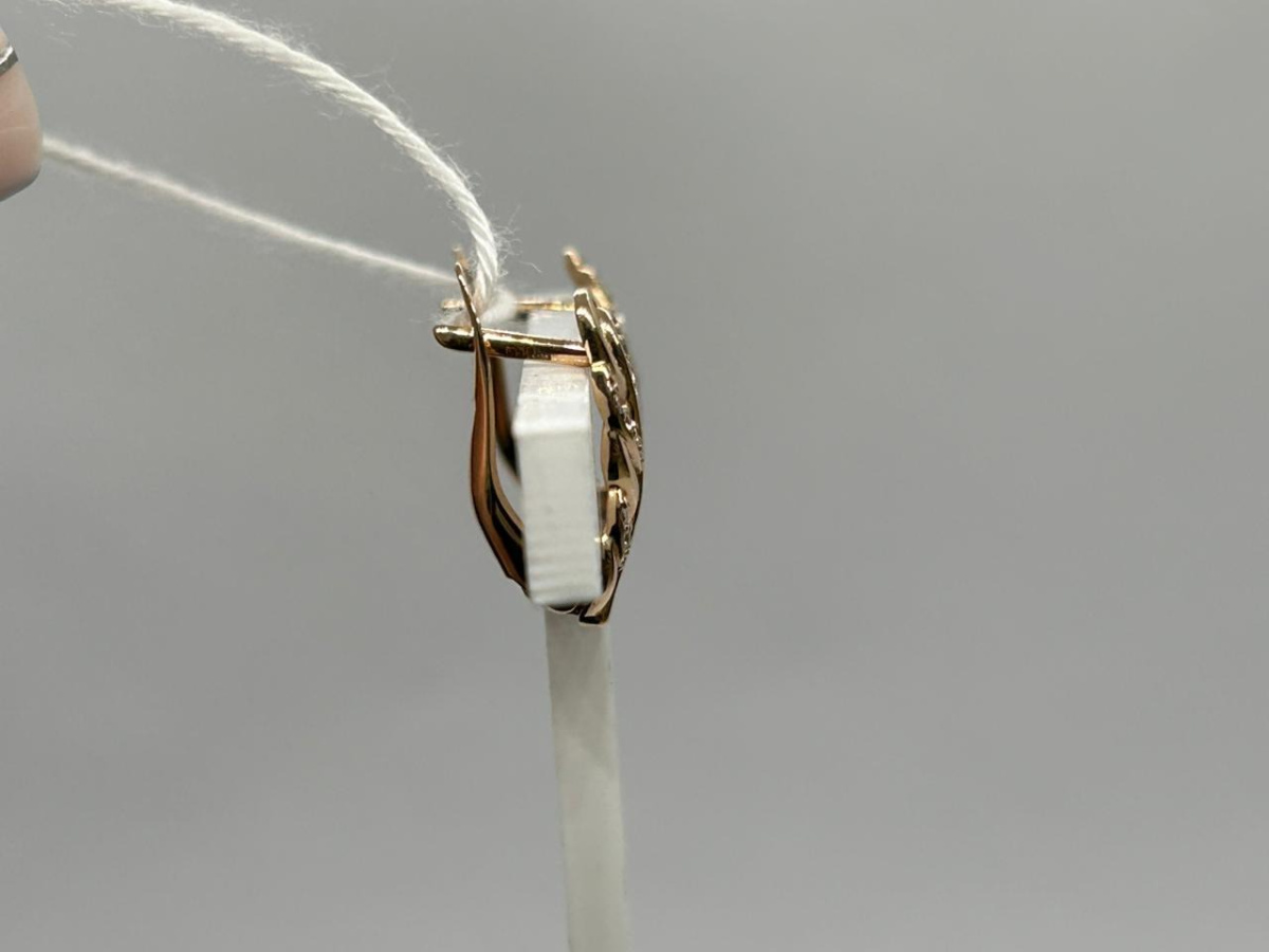 СКМИ585 СЕРЬГИ С КАМНЯМИ (Au 585)