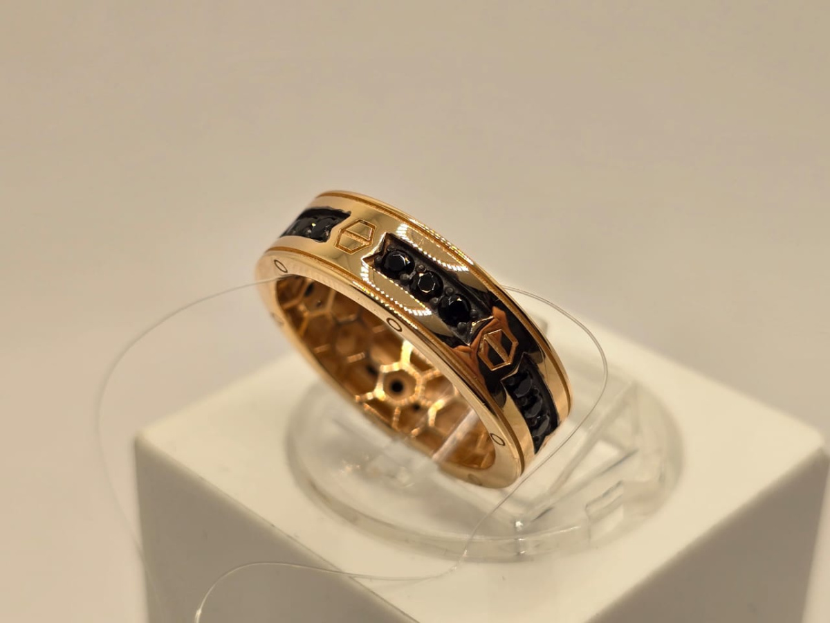 ПЕЧАТКА С КАМНЯМИ (Au 585)