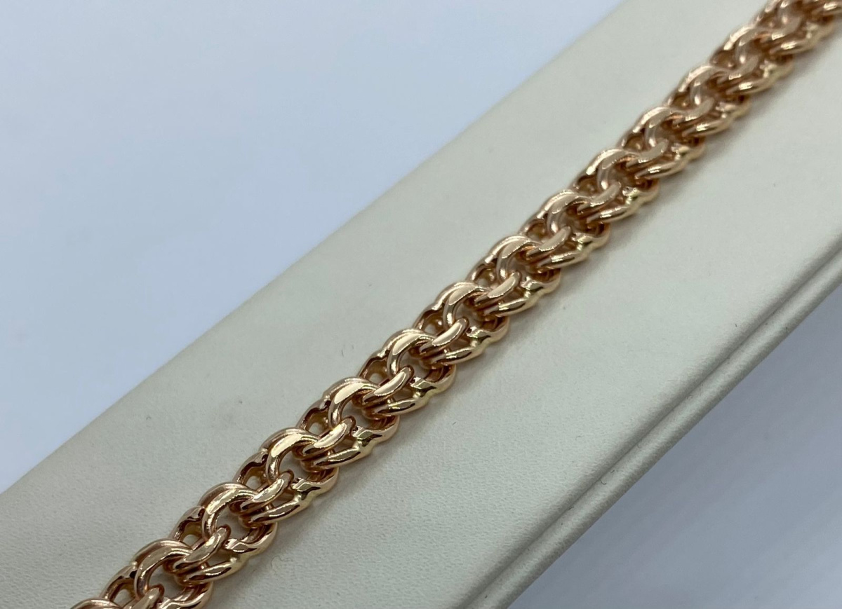 10090380120 БРАСЛЕТ ПУСТОТЕЛЫЙ Бисмарк (Au 585)