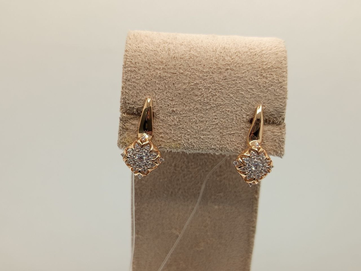 СЕРЬГИ С КАМНЯМИ (Au 585) СЕРЬГИ С КАМНЯМИ (Au 585)