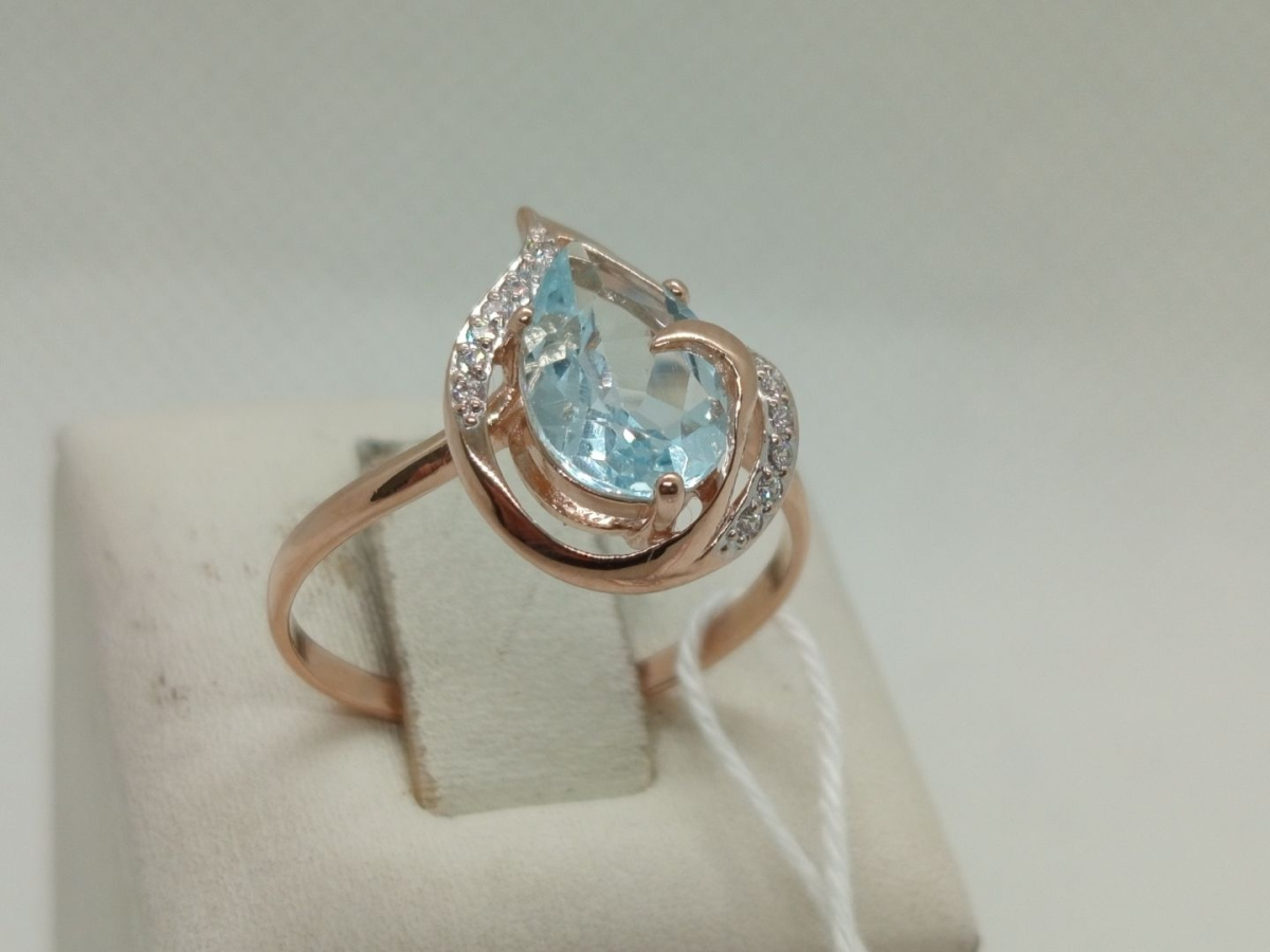 КОЛКМИ585 КОЛЬЦО С КАМНЯМИ (Au 585)